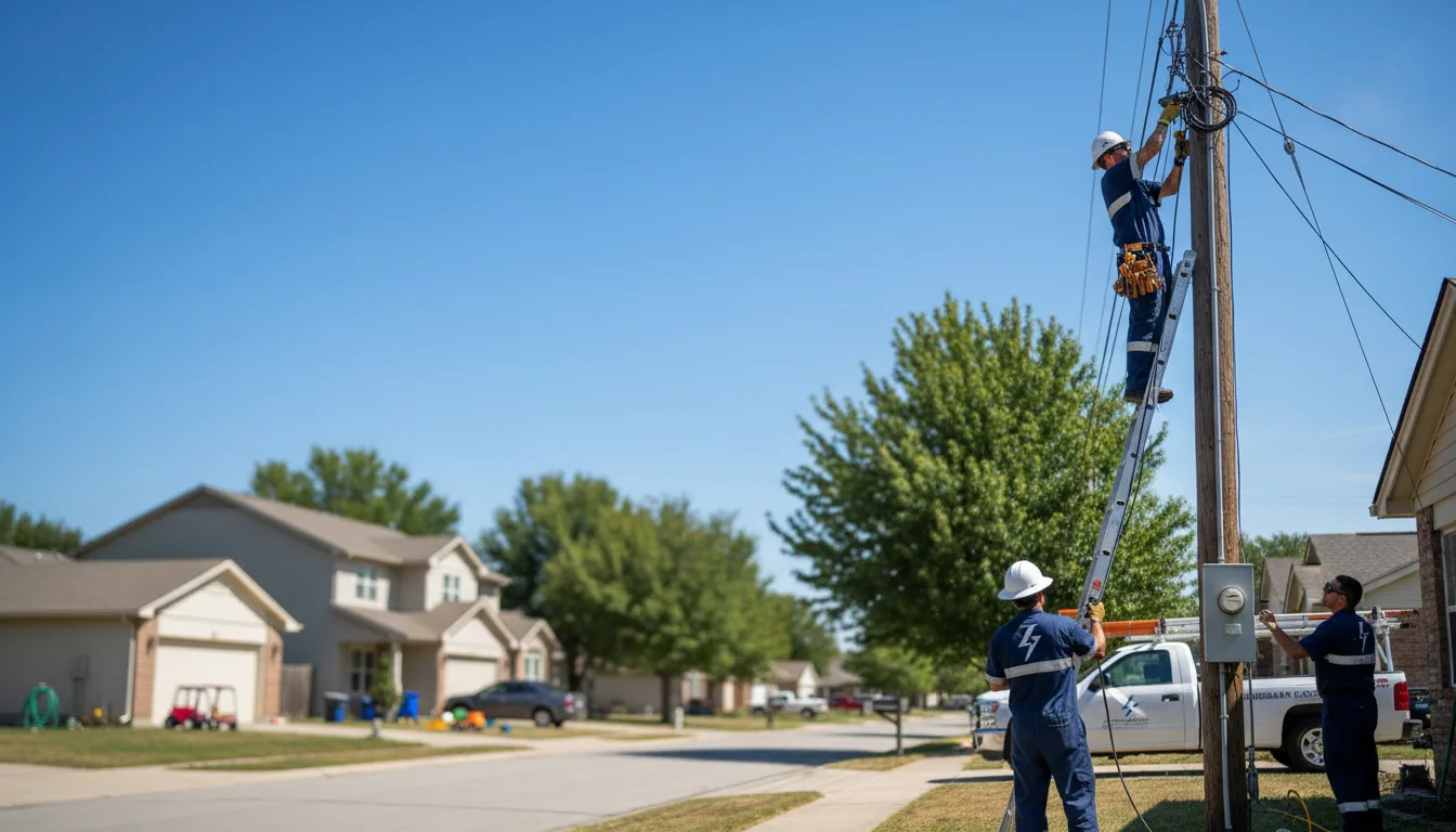 Residential electrician providing installation services in Goetzville, MI